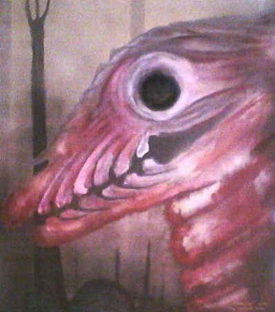 "The Crimson King" Acryl on canvas 70 x 90 cm