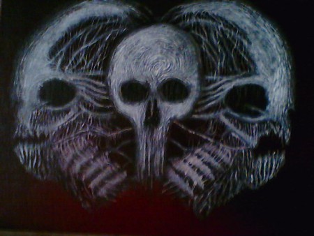 "Corpus III (Trinity)" Acryl on canvas 30 x 40 cm